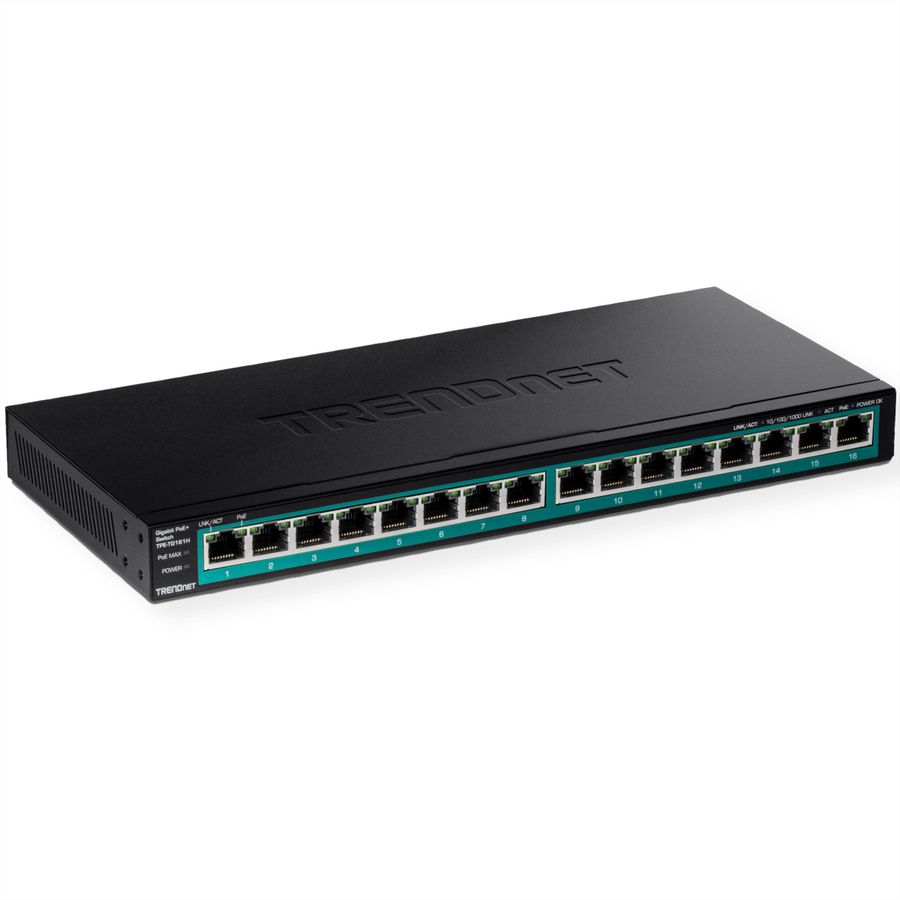 TRENDNET TPE-TG161H Switch PoE+ Gigabit à 16 ports