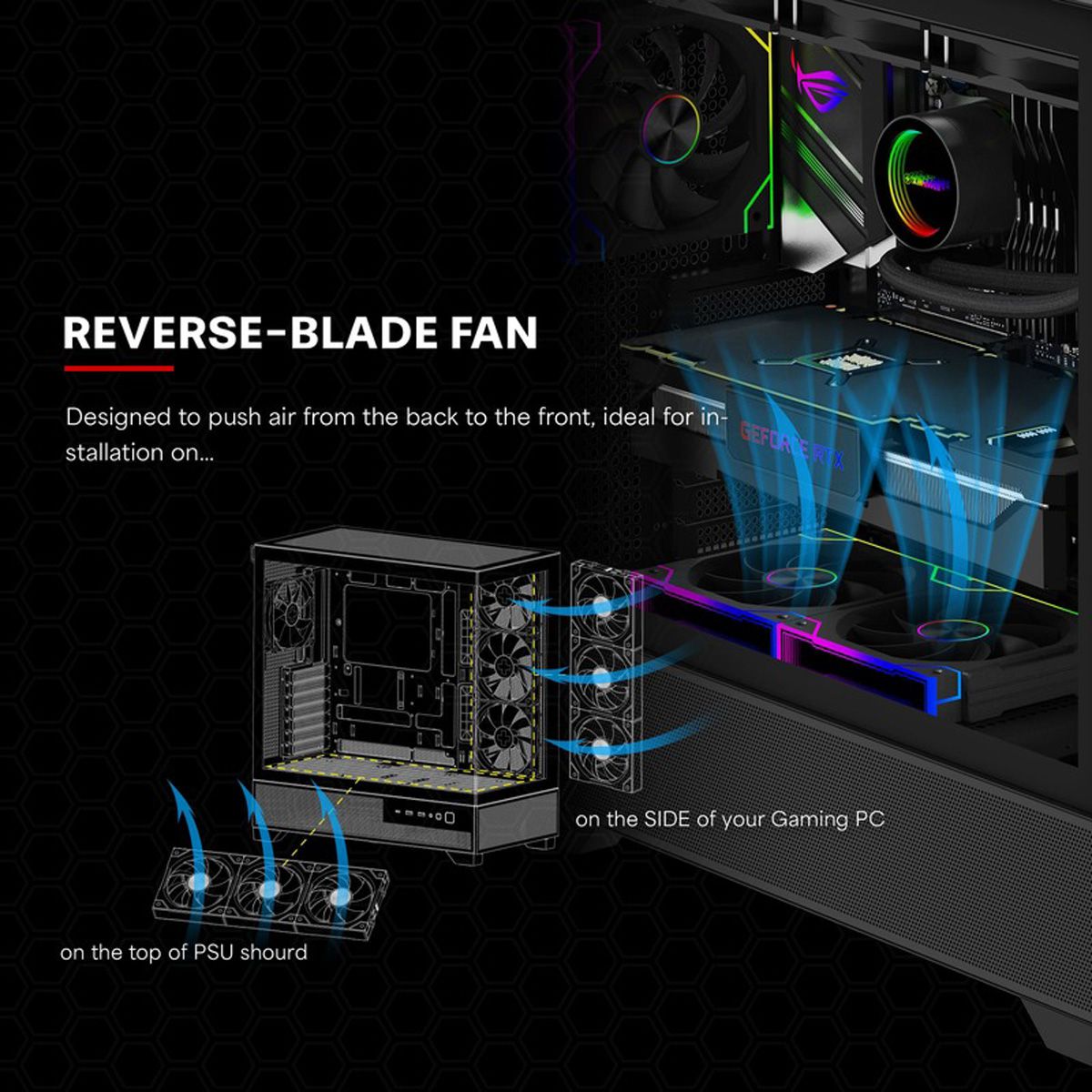 Xilence XPF120.ARGB 120mm PWM Ventilateur de boîtier, ARGB LED