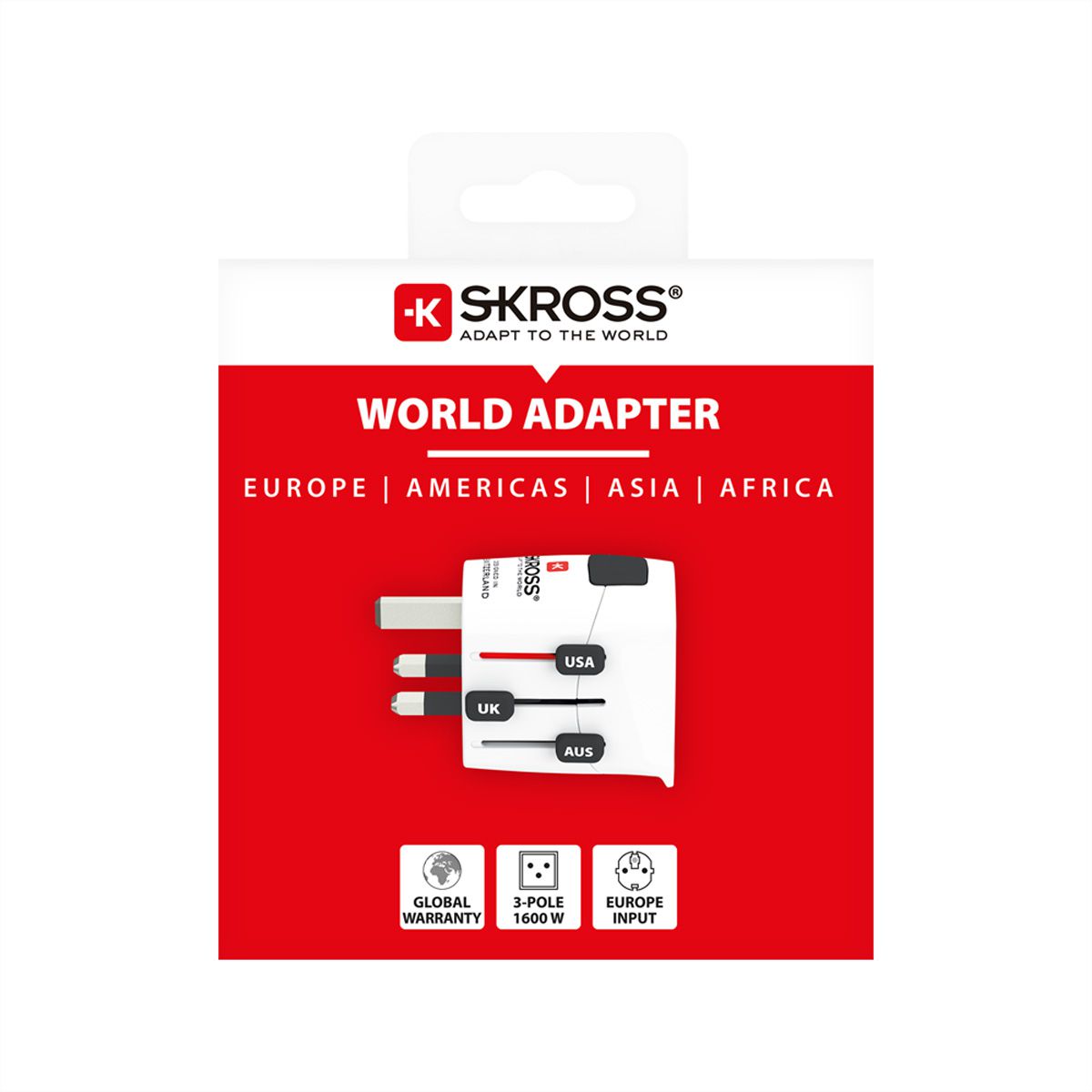 SKROSS PRO Light White Adaptateur de voyage , monde