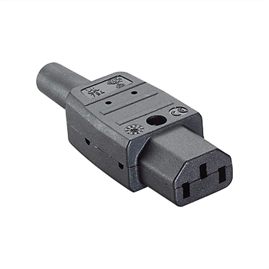 BACHMANN Coupleur IEC320 C13 10A/250VAC, noir