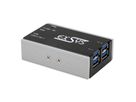 EXSYS EX-1181HMS-WT Petit hub métallique USB 3.2 Gen 1 à 4 ports