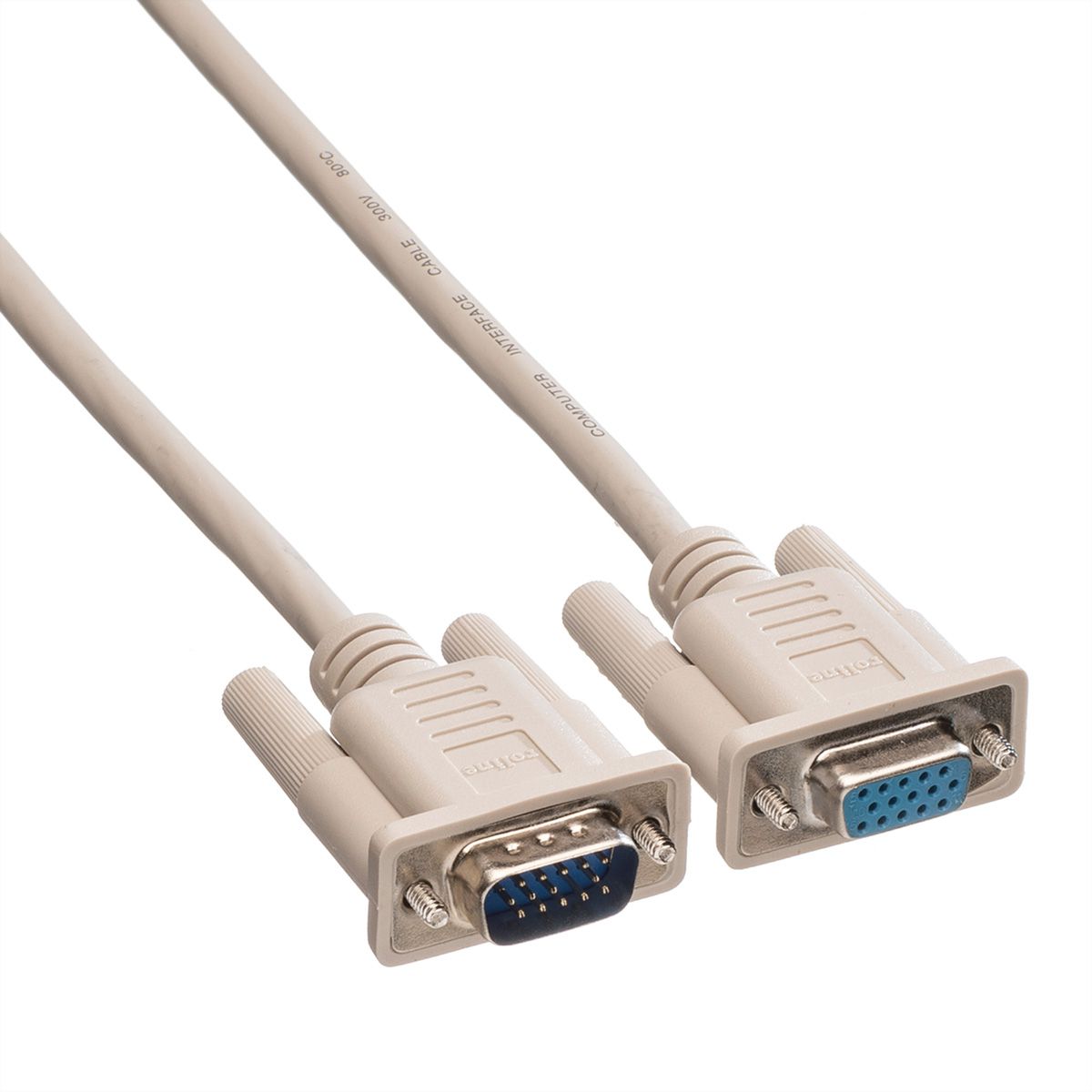 ROLINE VGA Câble pour écran HD15 F - HD15 M A-B, 3 m