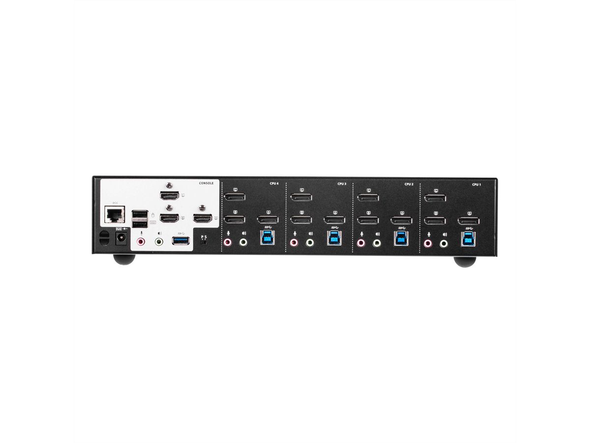 ATEN CS1964 Commutateur KVM 3 affichages DisplayPort 4K, 4 ports USB 3.0