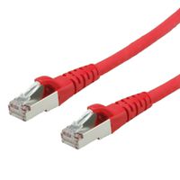 Cordon Cat.6A (Class EA) FTP AWG26, rouge, 7 m