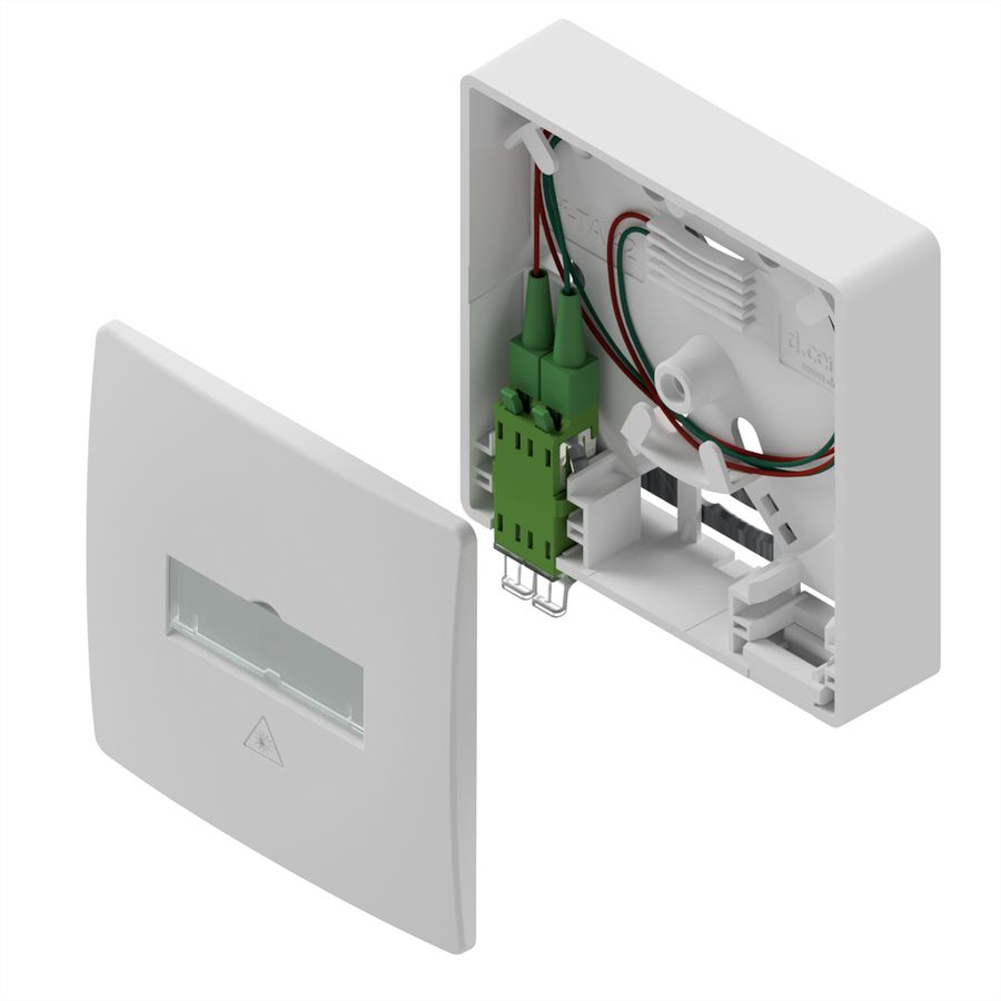 d.center® Gf-TA 42 pré-assemblée, 1x connecteur LCD/APC, 1x câble LC/APC duplex , 15 m