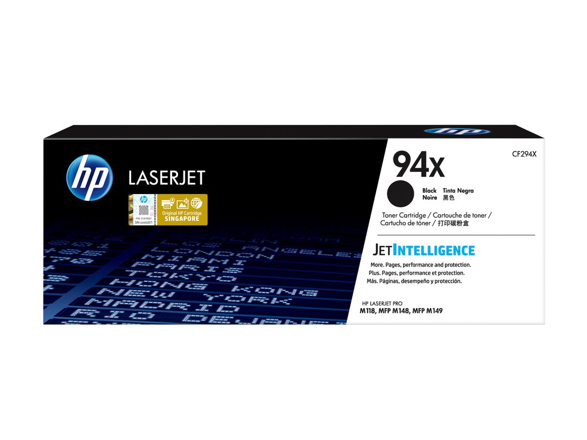 HP Toner noir LaserJet 94X authentique grande capacité