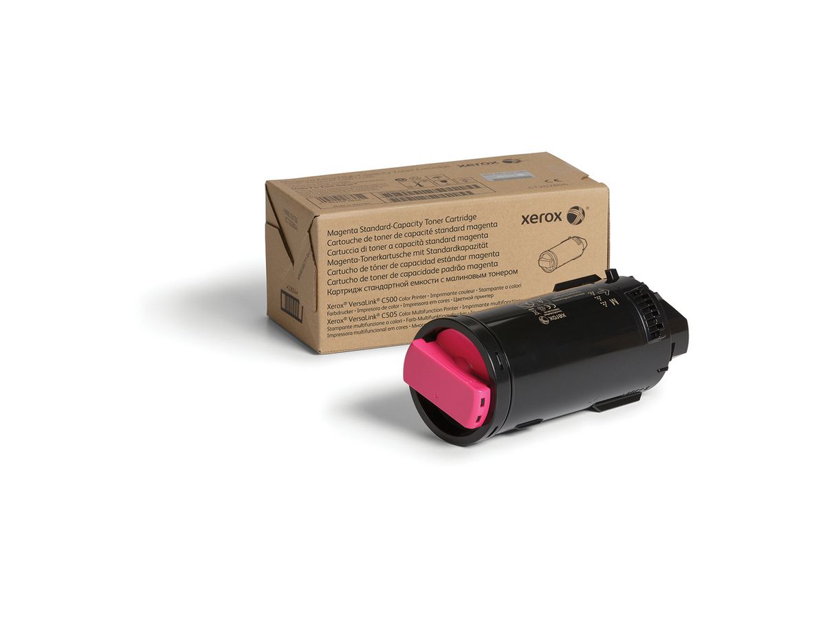 Xerox Cartouche de toner Magenta de Capacité standard Imprimante couleur ® VersaLink® C500​/​multifonctions ® VersaLink® C505 (2400 pages) - 106R03860