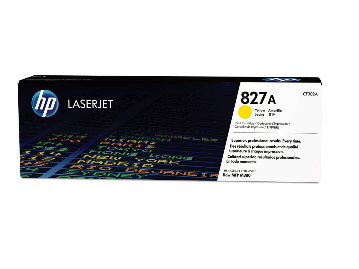HP 827A toner LaserJet jaune authentique