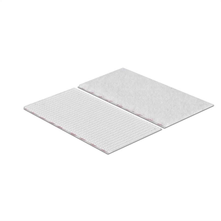 VELCRO® Bandes 50x100mm x 2 blanches, crochets&velours autocollants extra fort