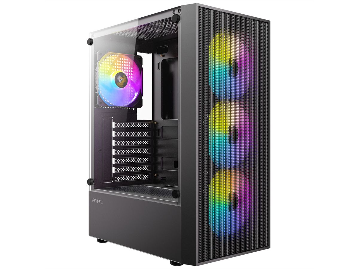 ANTEC AX27 RGB Elite Boîtier PC Midi Tower Gaming ATX, noir