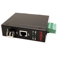 ROLINE Convertisseur industriel RJ-45, FO 1000SX/LC (avec module mini-GBIC)