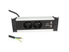 BACHMANN KAPSA S 2xUTE 1xUSB courant 2,0m CEE7/7