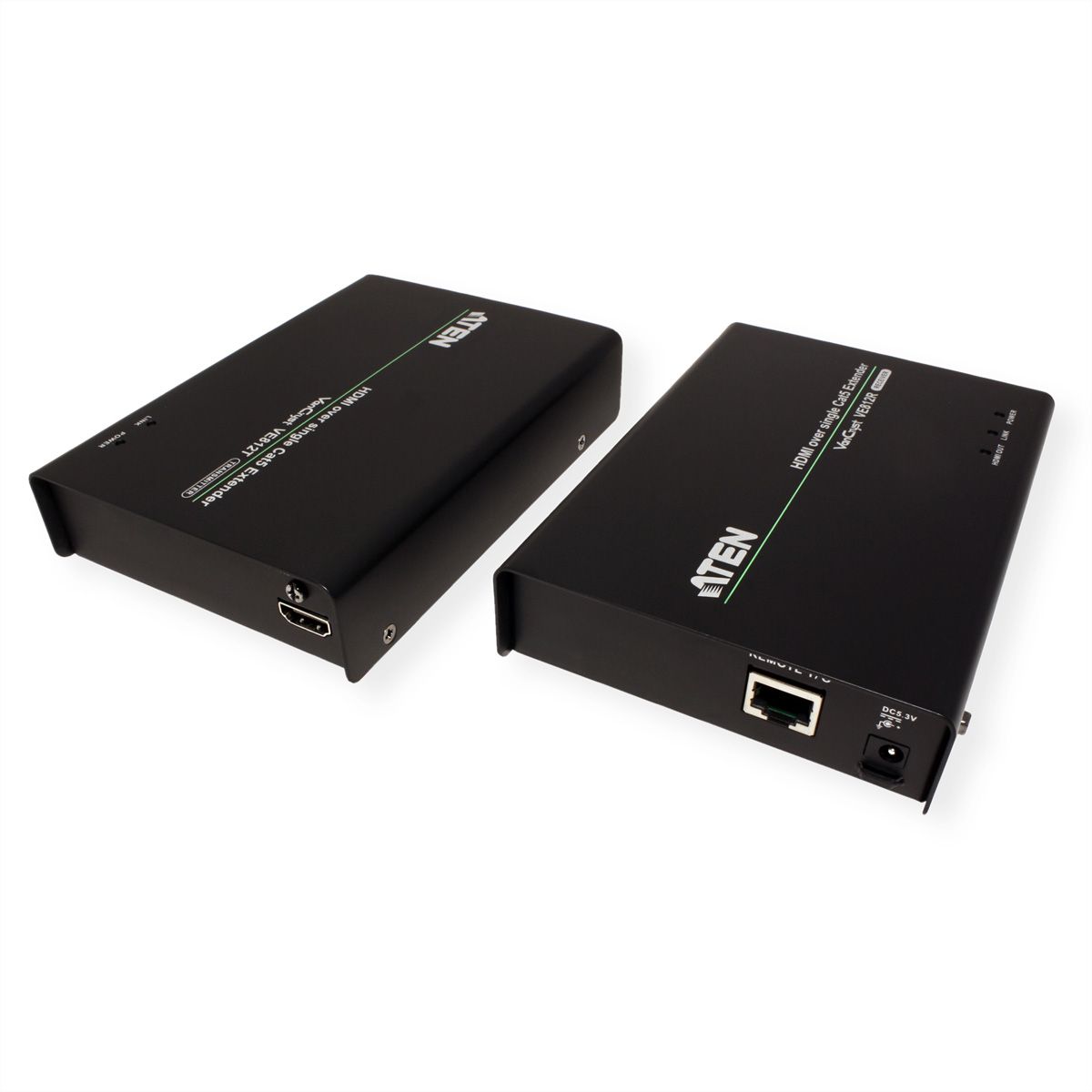 ATEN VE812 Extension HDBaseT HDMI, récepteur et transmetteur, Cat. 5e, 100m