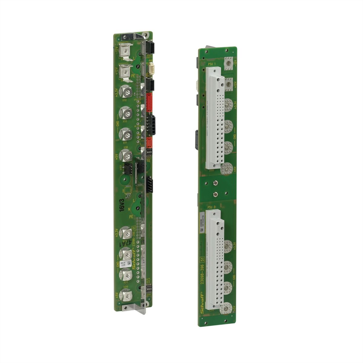 SCHROFF CPCI Power Backplane avec connecteur P 47, 6 U, 8 HP, 2x P47