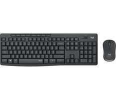 Logitech MK295 Silent Wireless Combo clavier Souris incluse Bureau RF sans fil AZERTY Français Graphite