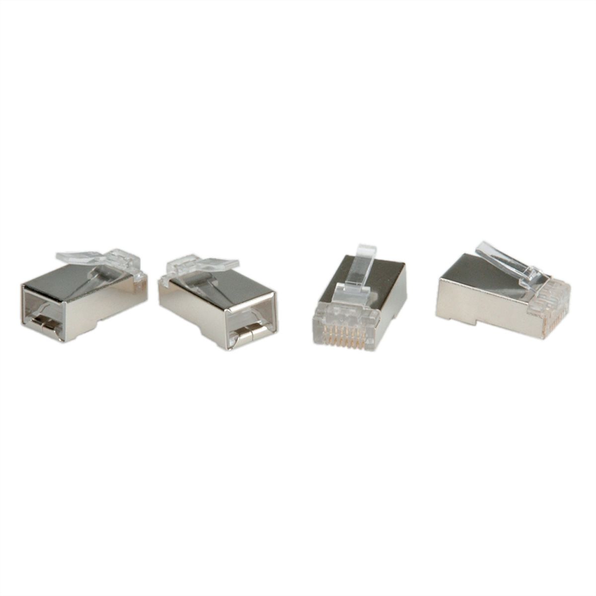 ROLINE Connecteur modulaire blindé, Cat.6 (Classe E), 10 unités