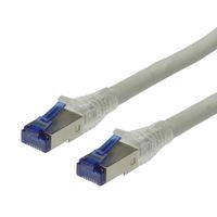 Cordon ROLINE Cat.6A (Classe EA) S/FTP (PiMF) solide, gris, 50 m