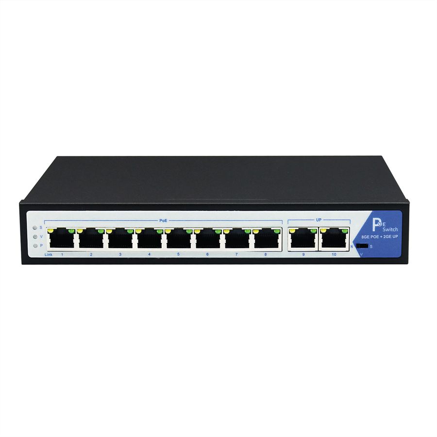VALUE Switch PoE+ Gigabit Ethernet, 8+2 ports