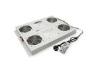 ROLINE 19" Unité de ventilation de toit, 4 ventilateurs, Thermostat pour baie serveur, grise
