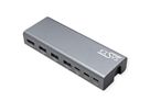 EXSYS EX-1224HM Support pour ordinateur portable, avec station d'accueil USB-C 7 en 1 amovible