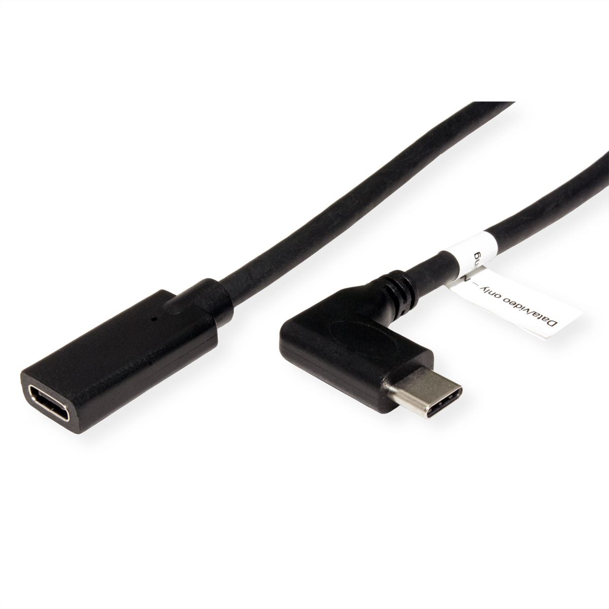 ROLINE Câble d'extension vidéo USB typeC (DP Alt Mode), C-C, M/F, noir, 2 m