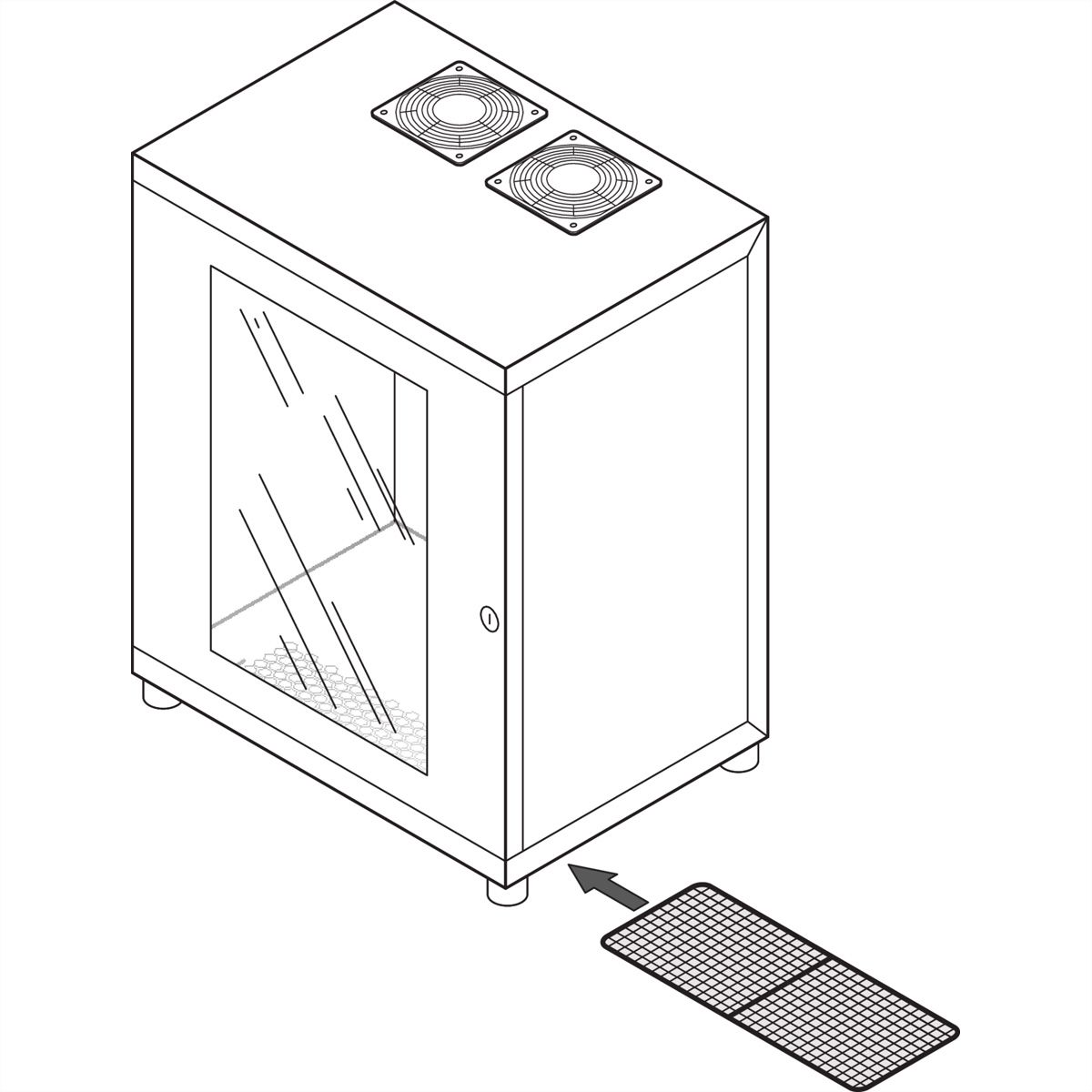 Kit de filtre à air SCHROFF Epcase pour mallette 10'' (x3)
