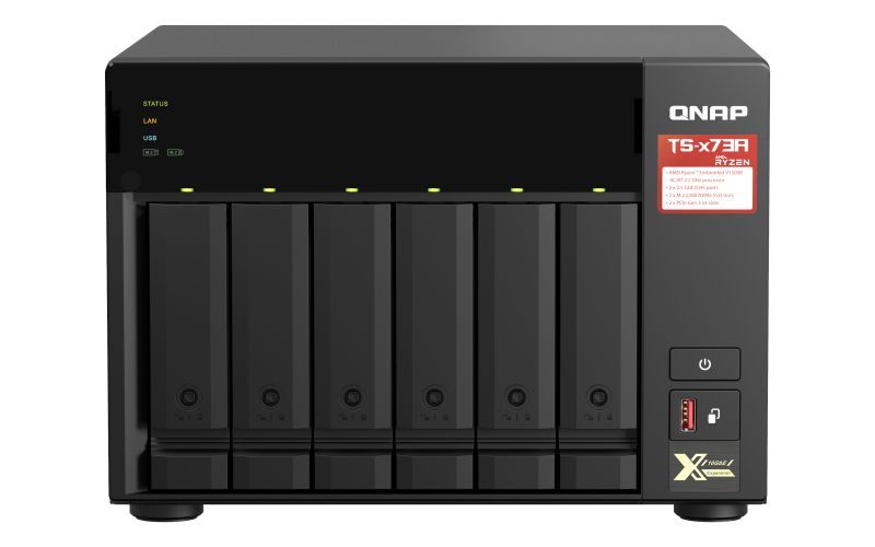 QNAP TS-673A NAS Tower Ethernet/LAN Noir V1500B