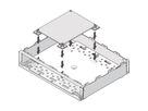 Goujons de montage pour cartes adhésives SCHROFF Interscale, hauteur 5 mm