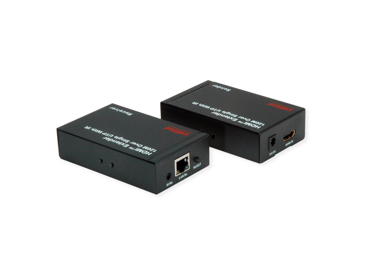 ROLINE Prolongateur HDMI via IP, 1080P, 120m, avec IR