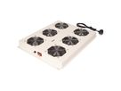 ROLINE 19" Unité de ventilation de toit, 6 ventilateurs, ON/OFF, pour baie serveur par série, gris