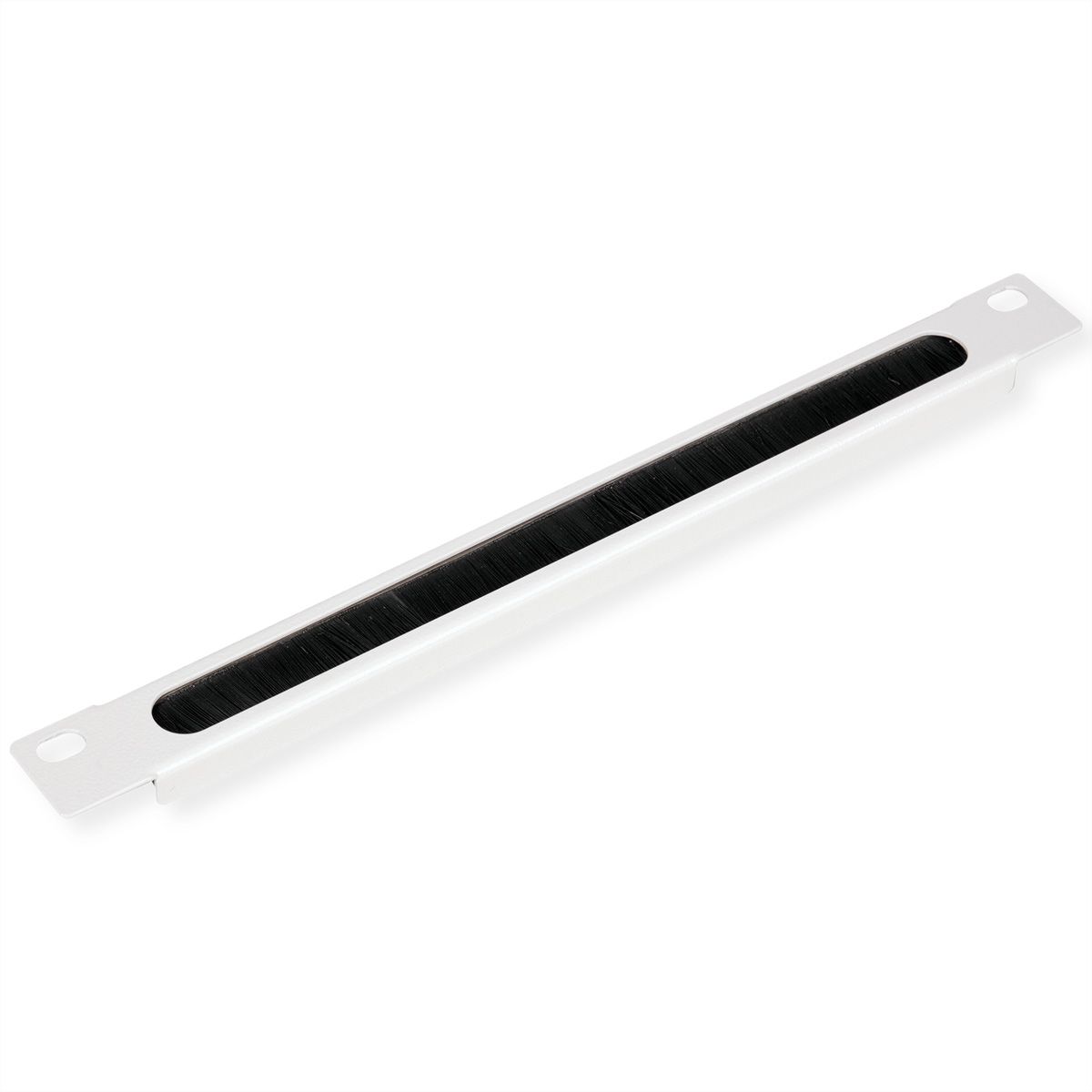 ROLINE 10" Passe-câbles, Avec brosse 0,5U gris