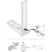 SCHROFF Plug-In Unit Microswitch pour poignée XL avec câble et fiche