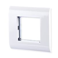 METZ CONNECT Cadre 80x80 mm pour 45x45 mm blanc