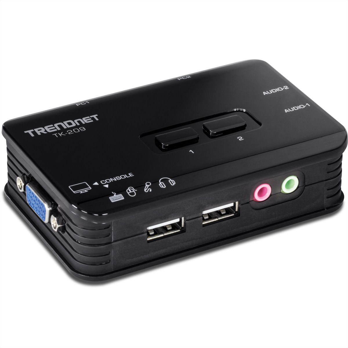 TRENDnet TK-209K Kit de switch KVM USB à 2 ports avec fonction audio