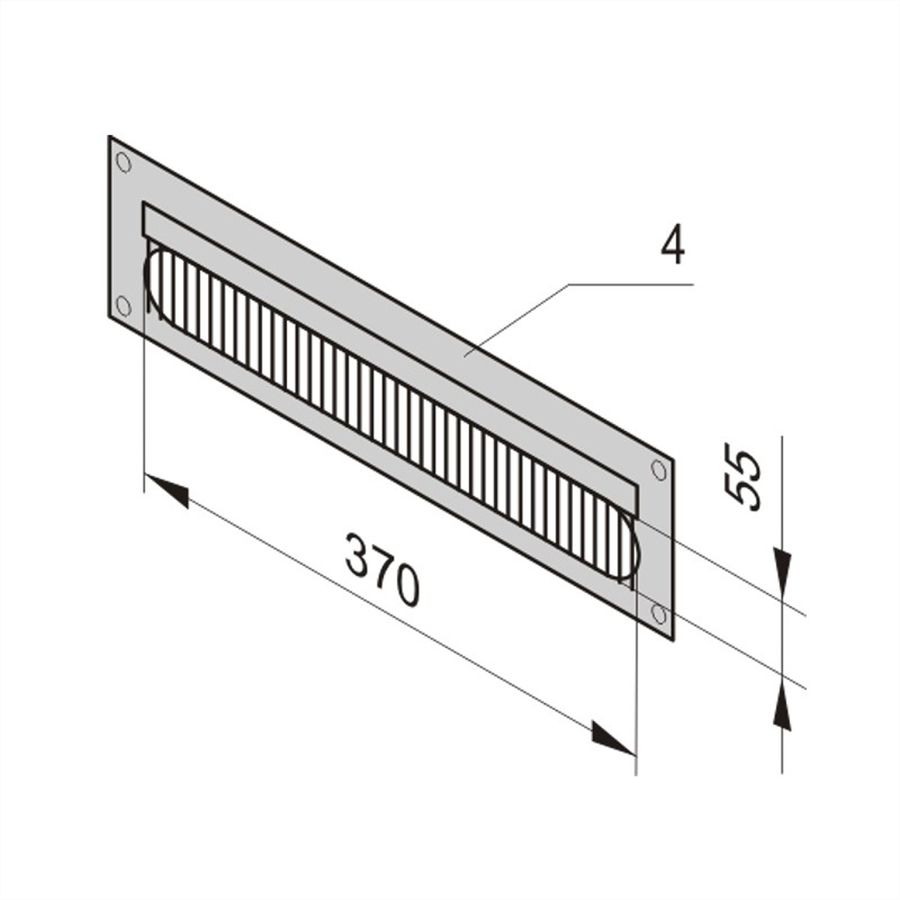 SCHROFF Chemins de câbles pour Novastar et Eurorack, RAL 7021, vissé, 4 U