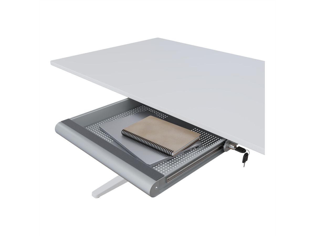 DATAFLEX Addit tiroir sécurisé pour ordinateur portable, 622, argent