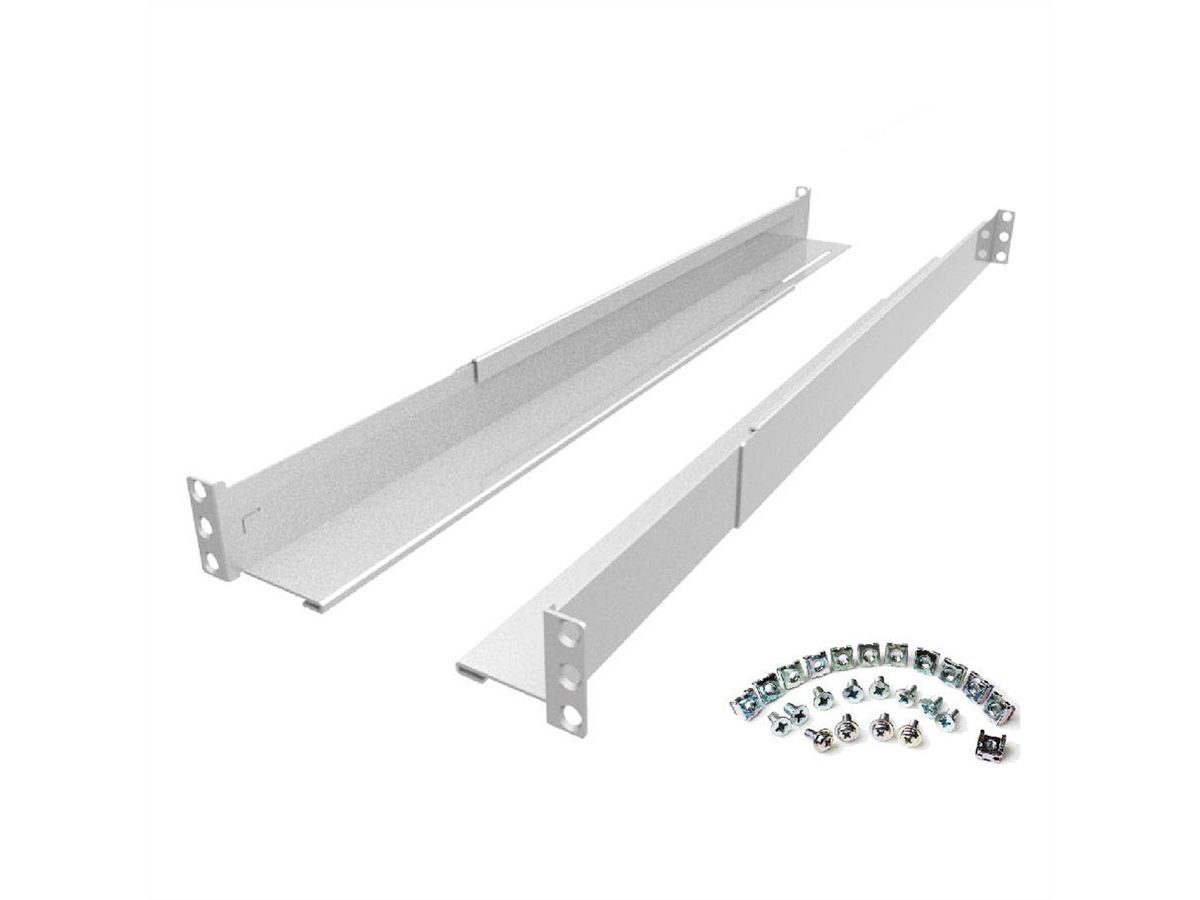 ROLINE Kit de rail 19'', 1/2/3UH, profondeur réglable de 60 à 90 cm, aluminium anodisé