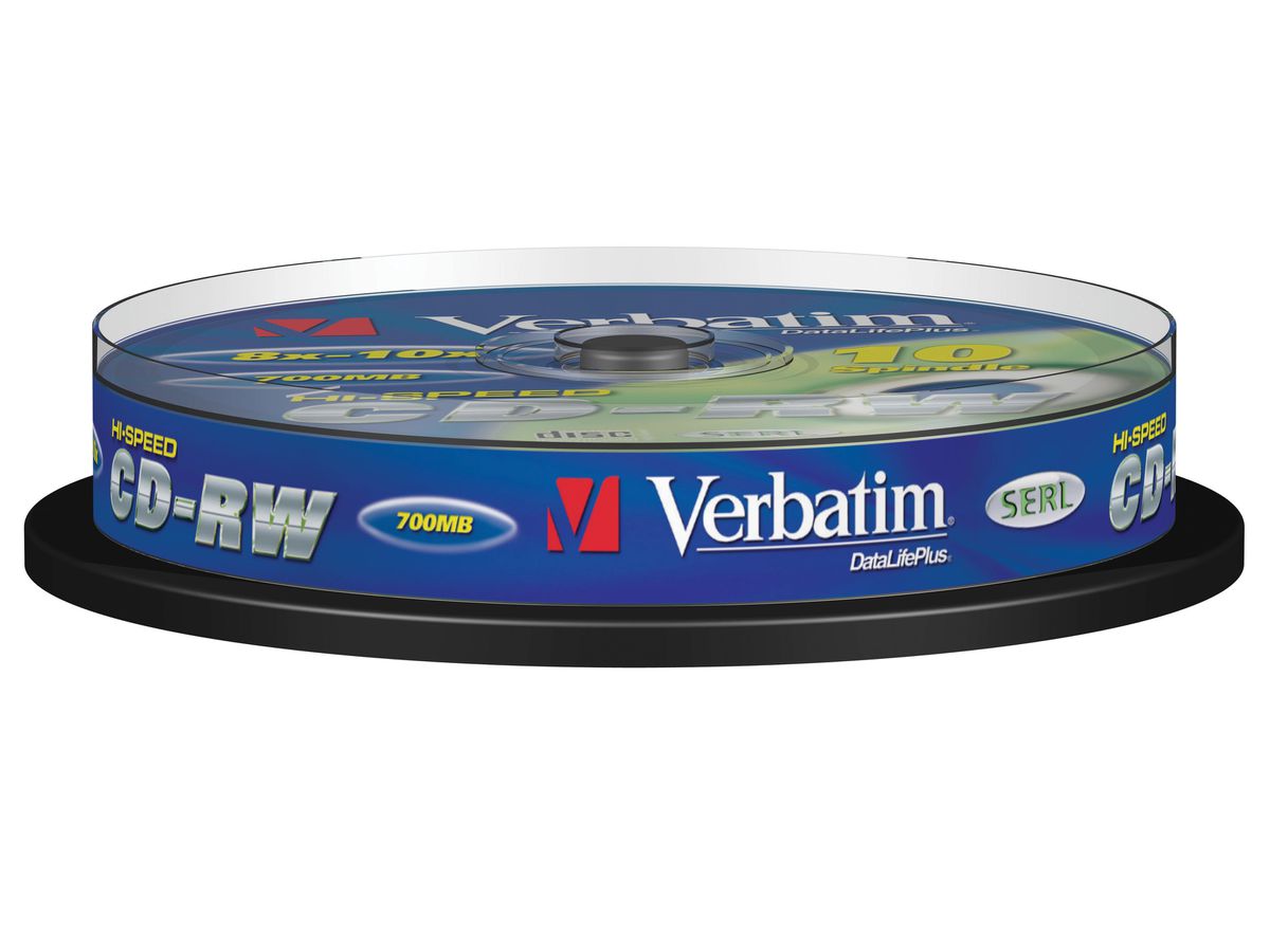 Verbatim CD-RW 12x CD-RW 700Mo 10pièce(s)