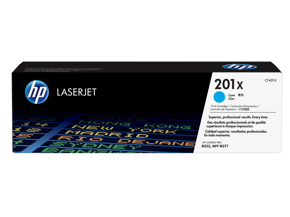 HP 201X toner LaserJet Cyan grande capacité authentique