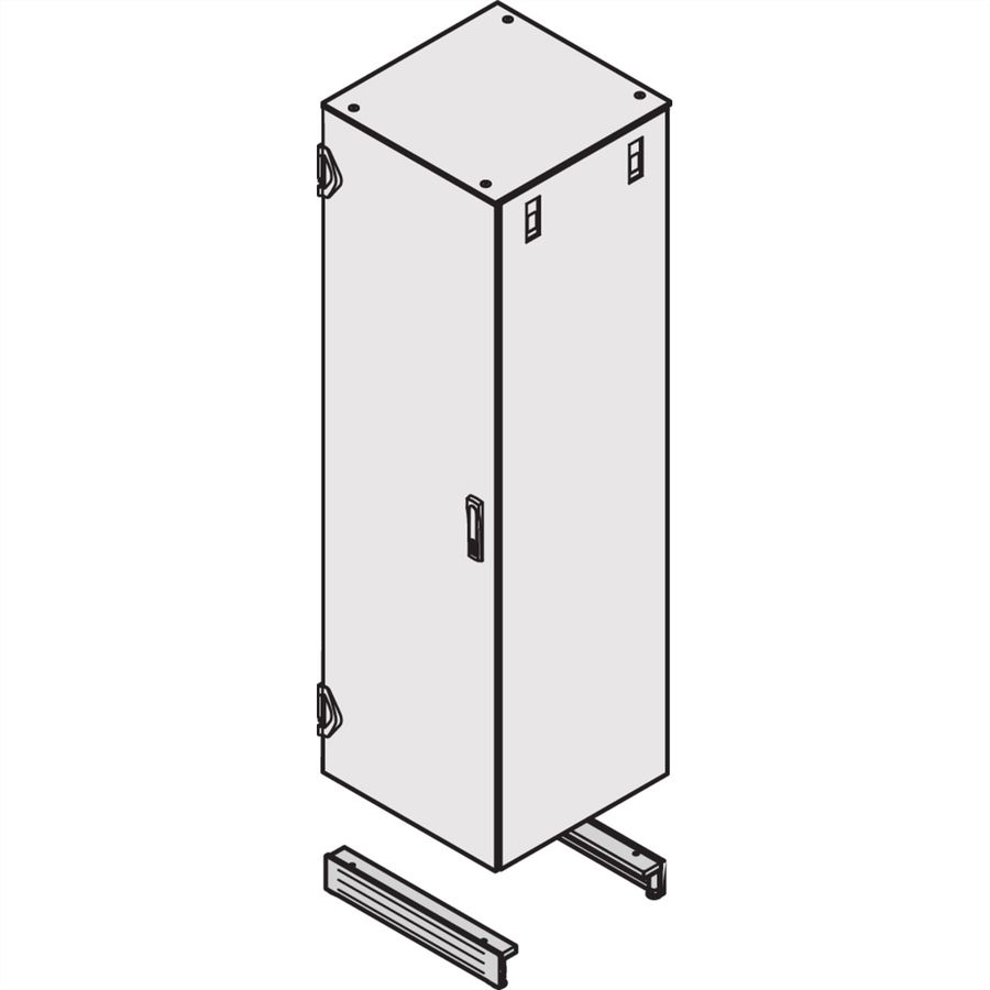 SCHROFF VARISTAR Socle aéré, 600 mm de large, RAL7021