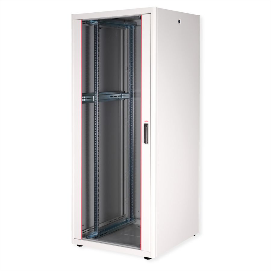 ROLINE 19" Baie réseau Basic 42U, 800x800 LxP Porte verre gris