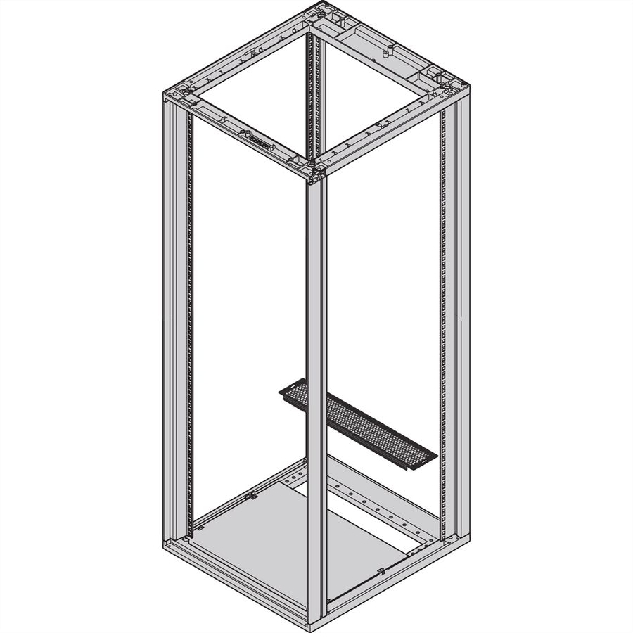 Plaque de base Novastar SCHROFF, multi-pièces, couvercle arrière, perforé