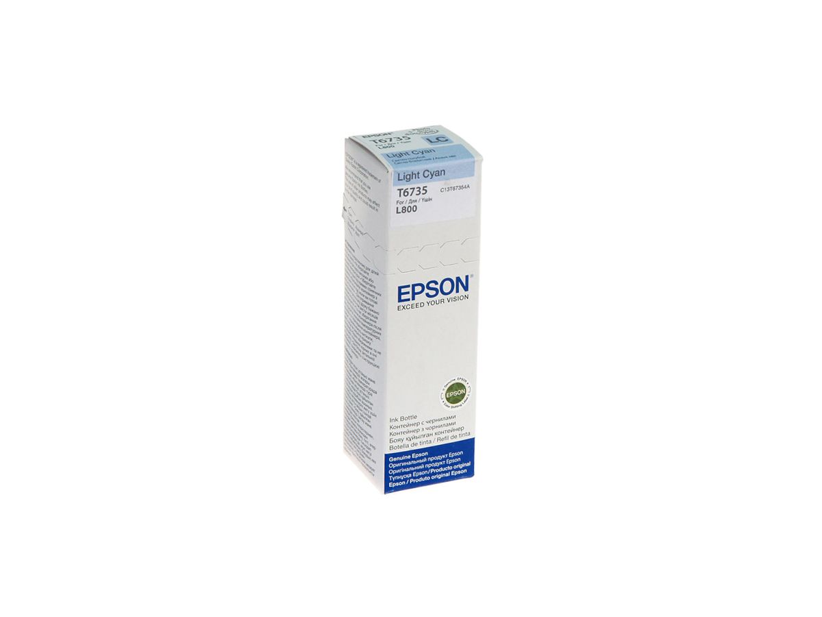 Epson T6735 Light Cyan ink bottle 70ml
