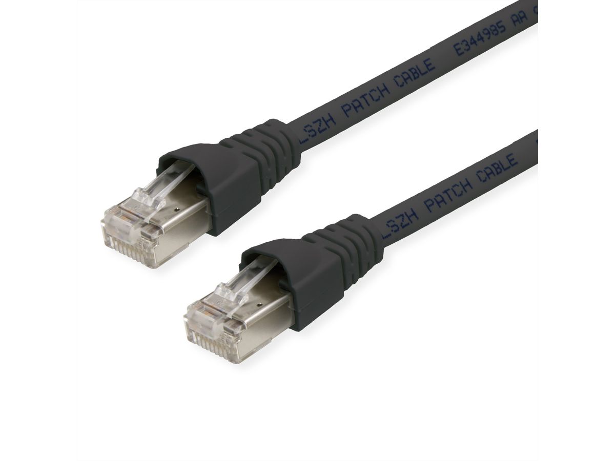 TELEGÄRTNER Cordon S/FTP, Cat.6A, LSOH, noir, 2 m