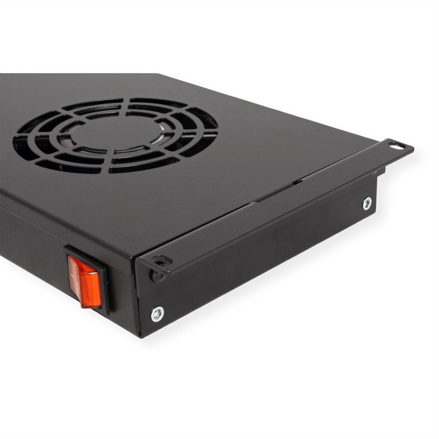 ROLINE 19" Unité de ventilation, 2 ventilateurs, ON/OFF, noir