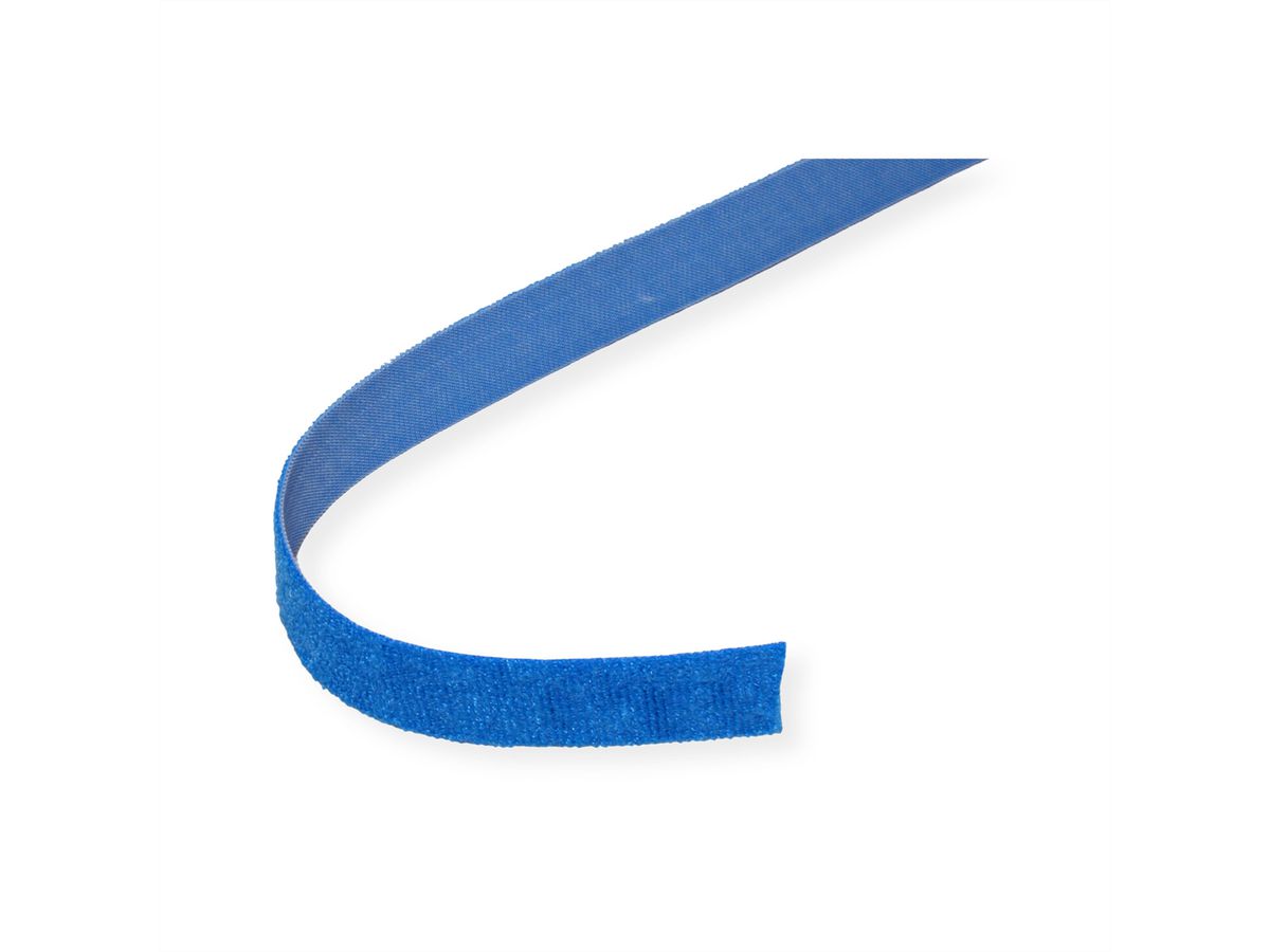 VELCRO® ONE-WRAP® Bande sur rouleau, 20mm, bleu, 25 m