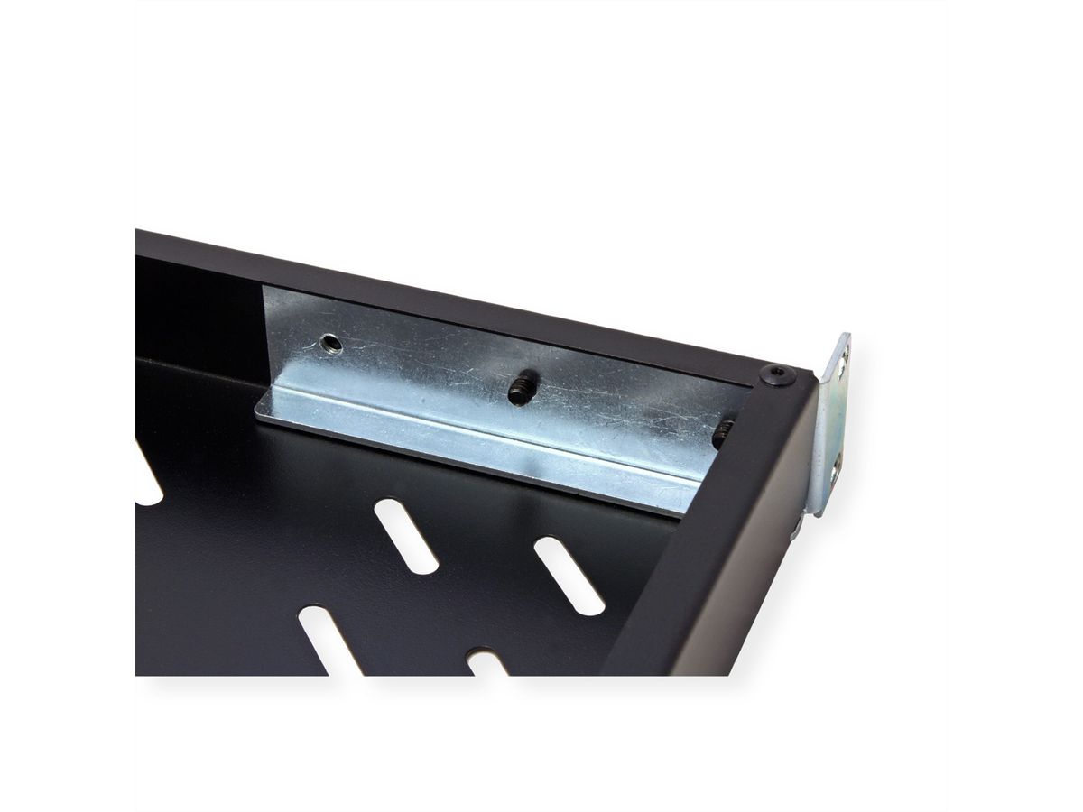 VALUE Etagère 19" profondeur variable 1UH, 440 x 700 mm, 50kg