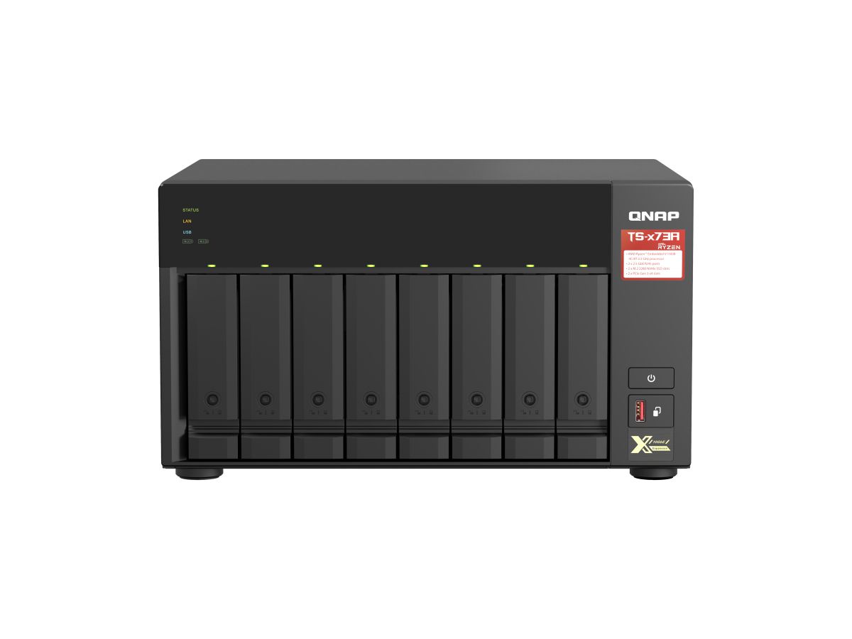 QNAP TS-873A NAS Tower Ethernet/LAN Noir V1500B