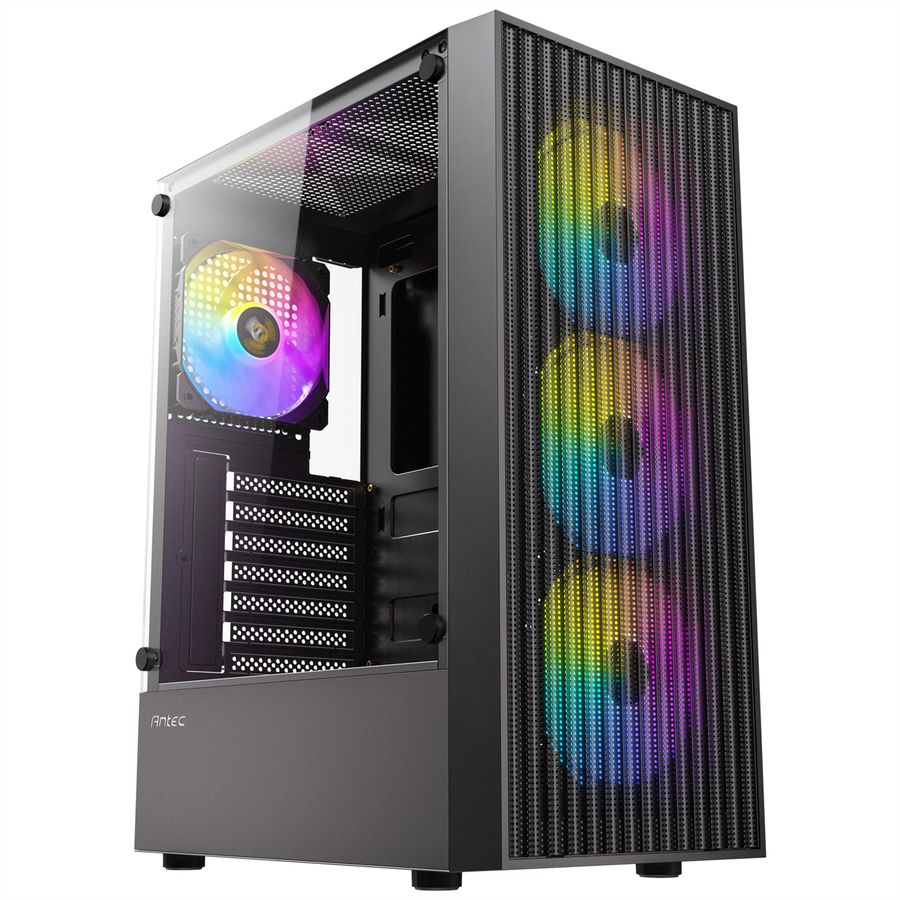 ANTEC AX27 RGB Elite Boîtier PC Midi Tower Gaming ATX, noir