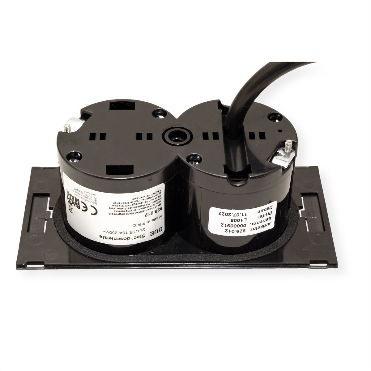 BACHMANN DUE 2xUTE 0,2m GST18, noir, 0,2 m